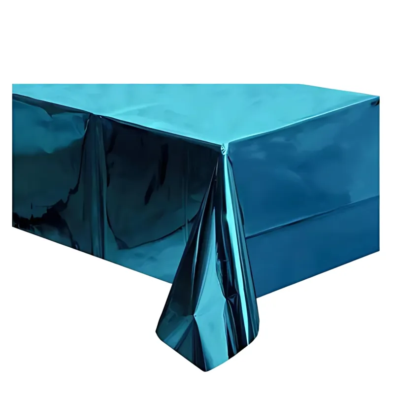 MANTEL METALIZADO CELESTE X12 UNIDADES